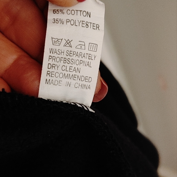 Amok kidz full zip up rhinestone hoodie new size large - Picture 7 of 7